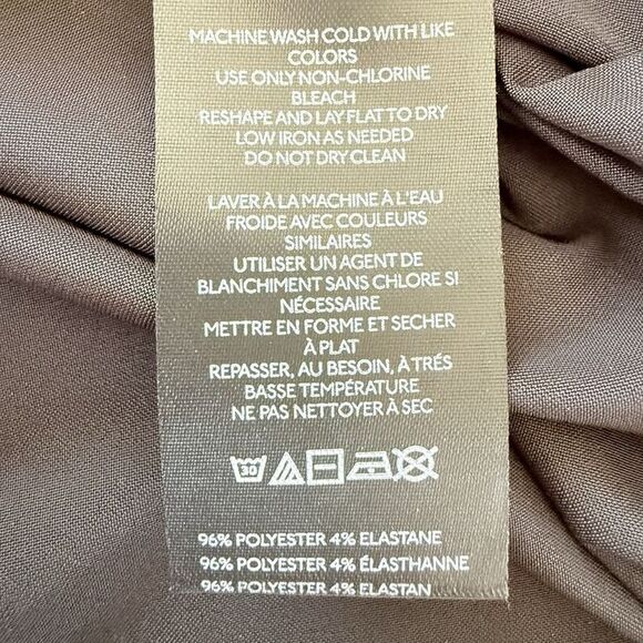 Anthropologie Shine Button Down Shirt Small Burgundy Metallic Top OVERSIZED NWT - Picture 9 of 11